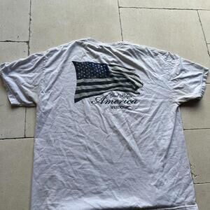 Vintage Speedo American Flag T Shirt White Swimming Team USA 90s Pool XL